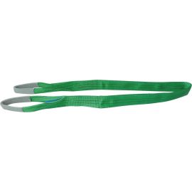 ELINGUE PLATE 2T 2MX60MM AVEC BOUCLES - VERT