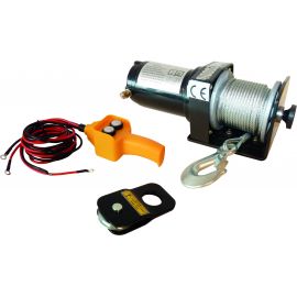 TREUIL DE TRACTION ELECTRIQUE 12V 900 KG CHARGE ROULANTE