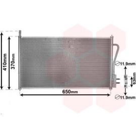 18005268 Condenseur, climatisation pour FORD FOCUS VAN WEZEL