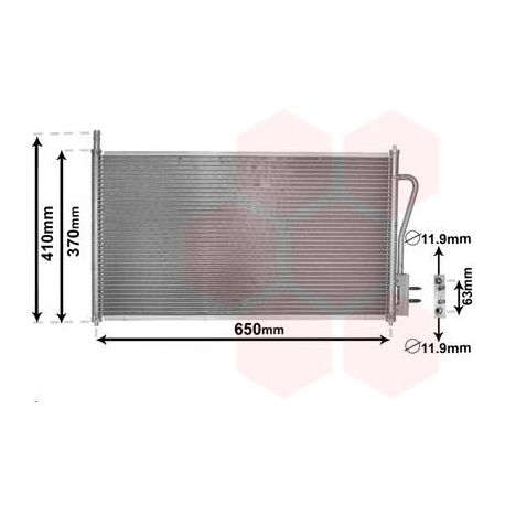 18005268 Condenseur, climatisation pour FORD FOCUS VAN WEZEL