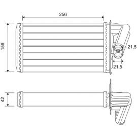 812113FR Radiateur de chauffage VALEO