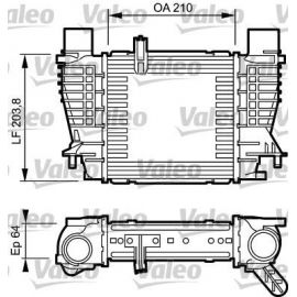 817999 Intercooler, échangeur VALEO