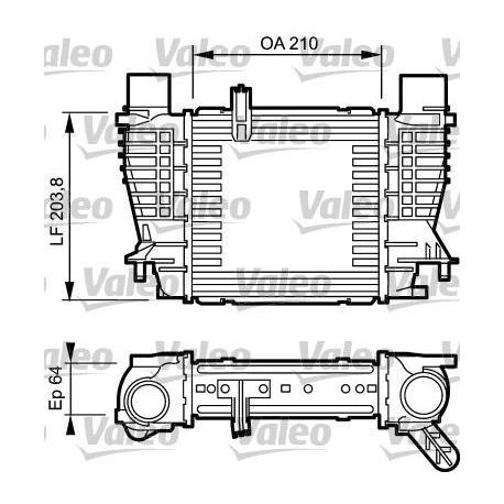 817999 Intercooler, échangeur VALEO