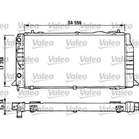 731422 Radiateur de moteur VALEO