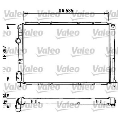 731380 Radiateur de moteur VALEO