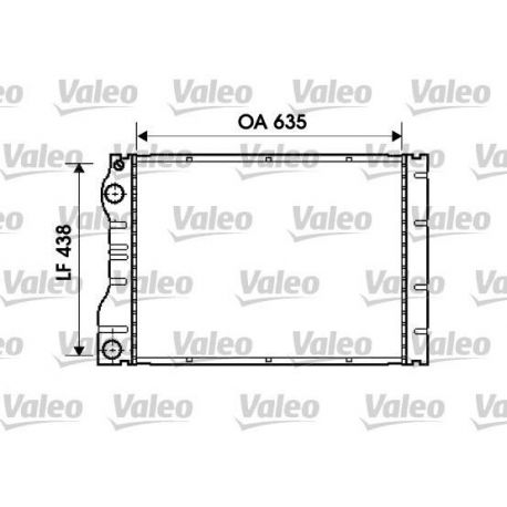 734828 Radiateur moteur VALEO