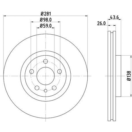 50619PRO Disque de frein PAGID