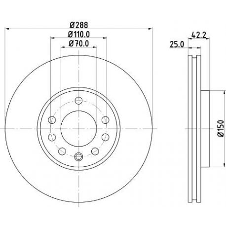 52426PRO Disque de frein PAGID