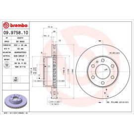 09.9758.10 Disque de frein BREMBO