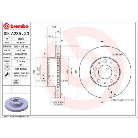 09.A235.20 Disque de frein BREMBO