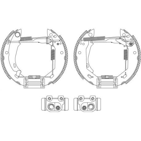 381246S Kit de freins à tambours STOP