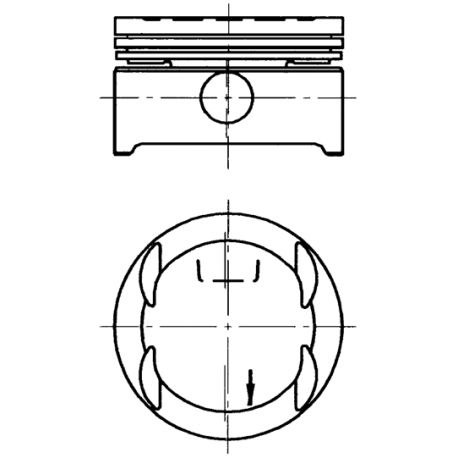 Piston KOLBENSCHMIDT 94 637 600