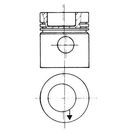 Piston Kolbenschmidt 93 831 600 Mercedes-Benz