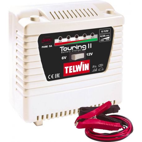 Chargeur de batterie automatique 6-12V 60W 6A - Touring 11 