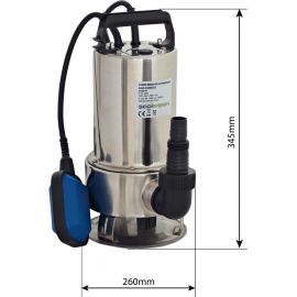 Pompe à eau immergée automatique inox 230V 750W avec flotteur 