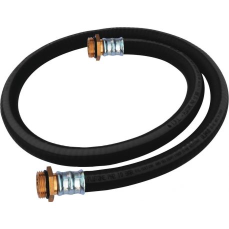 Tuyau fuel renforcé 1m 25mm avec raccord male 1" 