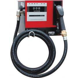 Pompe à gasoil 230V 56L/min avec pistolet automatique/volucompteur - station carrossée 