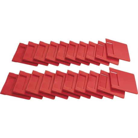 Séparateur rouge pour boite à bec réf.09044 103x79mm - lot de 20pc 