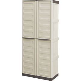 Armoire PVC 2 portes et 3 étagères 700x390x1655mm 