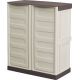 Armoire PVC 2 portes et 1 étagère 700x390x855mm 