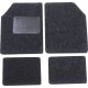 Tapis de voiture moquette avec talonnette sur tapis conducteur - 4pc 