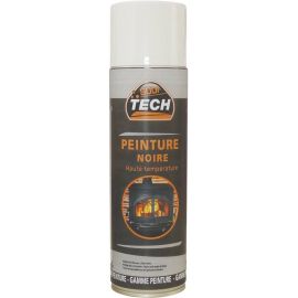 Peinture haute température 600°C noir - aérosol de 500ml 