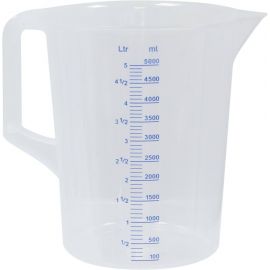 MESURE 5 LITRES GRADUEE-TRANSPARENT