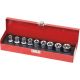 Douilles Torx 1/2" de E10 à E24 - coffret métallique de 9pc 