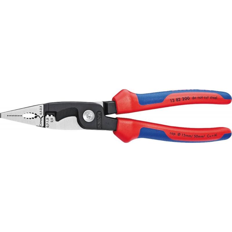 PINCE UNIVERSELLE ELECTRICIEN 200MM KNIPEX - Distri-pièces.fr