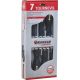 Tournevis avec lame traversante plat et phillips - boite carton de 7pc 