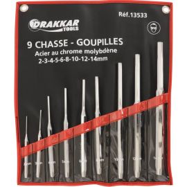 Coffret de 13 chasse-goupilles burins et pointeaux 64052300