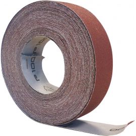 Rouleau d'atelier papier abrasif P100 38mmx25m - boite distributrice 