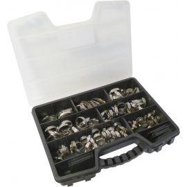 Collier à crémaillère acier inox et vis zingué 9mm de 8 à 50mm - coffret de 100pc 