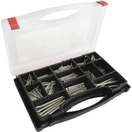 Goupilles fendues de 2 à 8mm - coffret de 290Pc 