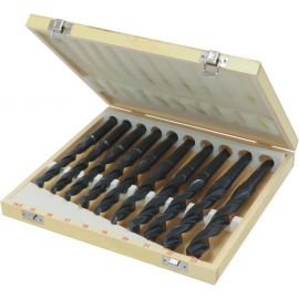 Foret laminé de 14,5 à 23mm cône morse N°2 - coffret bois de 10pc 