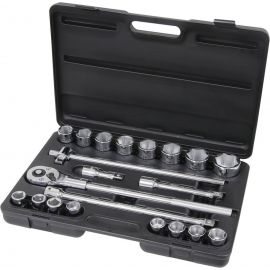 COFFRET PVC DE DOUILLES CAMION 21PCS-6PANS-3/4"CV *DT*