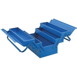 CAISSE A OUTILS METALLIQUE BLEUE 5 COMPARTIMENTS 430MM