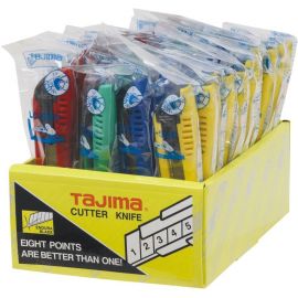 DISPLAY 40 CUTTERS 18MM 3 LAMES JAUNE *TAJIMA*