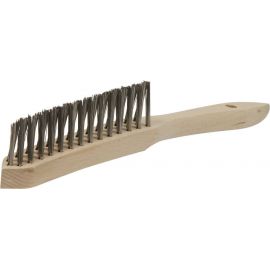 BROSSE MANUELLE EN V SPECIALE SOUDURE 295X145X35 FIL ACIER - MANCHE INCURVE