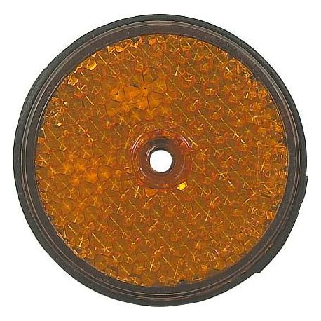 Catadioptre rond 60mm orange à  fixer 