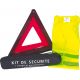 Kit de sécurité gilet jaune/triangle - trousse zippé 