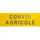 Panneau convoi agricole rigide 1200x400mm 