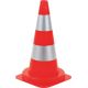 Cône de signalisation orange PVC 500mm peinture refléchissante 1,1g 