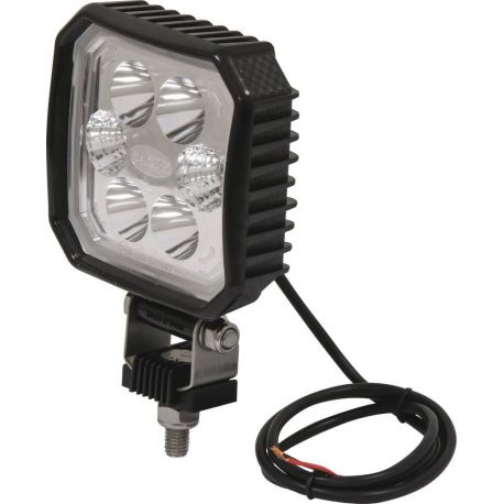 Phare de travail carré LED 10/30V 12W 1500lumens/boitier carbone 