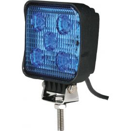 Phare de travail carré LED 10/32V 15W 1000lumens bleu éclairage large 