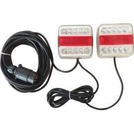 KIT SIGNAL.7M50 MAGNETIQUE A LED ENTRE FEUX 2.5M ROUGE/BLANC 7 PLOTS