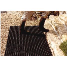 Tapis caillebotis 100% caoutchouc 800x1200mm 