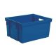 Bac de rangement bleu 50L 560x410x295mm 